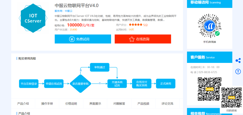 中服云物联网平台