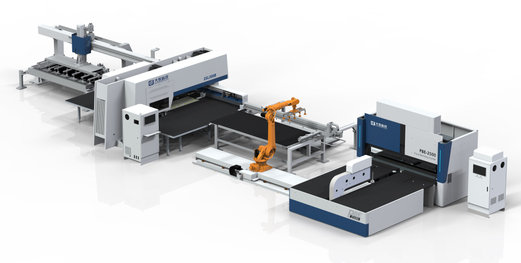 Punching‑cutting integrated center + automated loading/unloading flexible bending unit