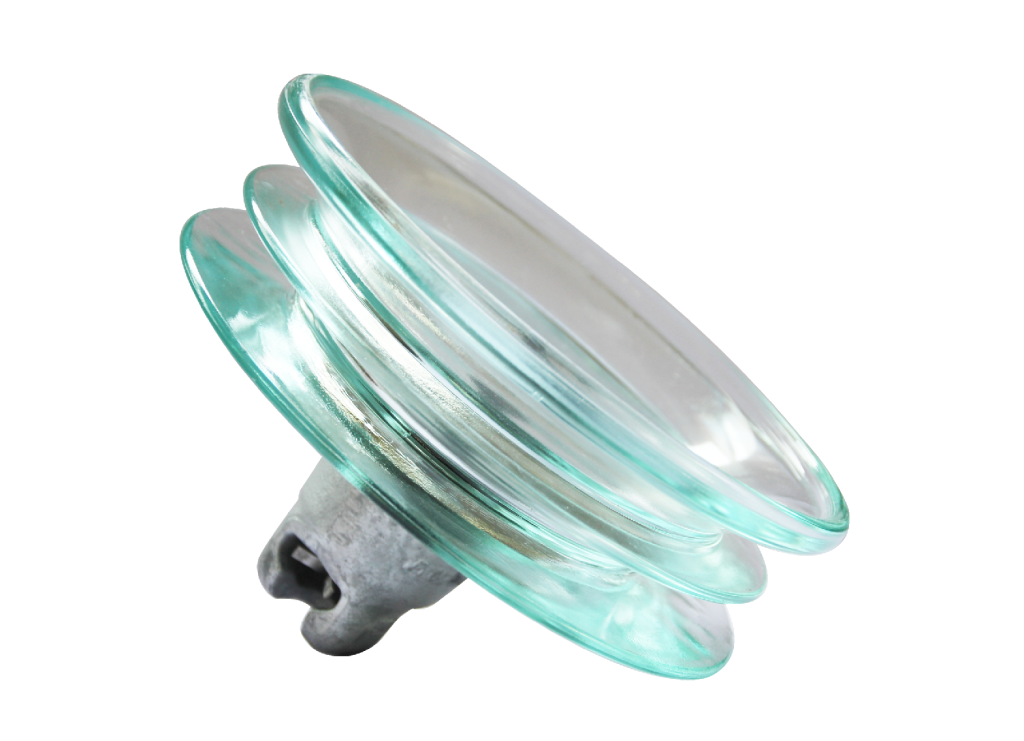THREE-UMBRELLA-SHAPED TEMPERED GLASS INSULATOR