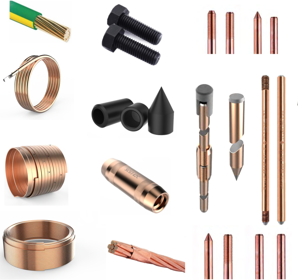 UL IEC LISTED COPPER BONDED EARTH ROD/TAPES/STRANDED/ROUND CONDUCTORS