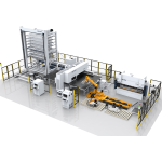 Punching‑shearing composite center + automated loading and unloading + CNC bending machine