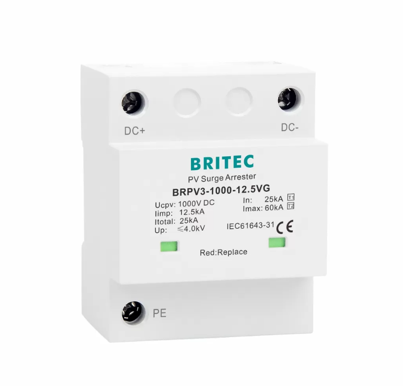 BRPV3-1000 -12.5VG 12.5kA 一级加二级1000VDC光伏直流防雷器