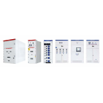 Various high- and low-voltage electrical control cabinets
