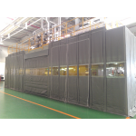 Soundproof curtain with high tensile strength, toughness, and elasticity.