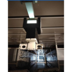 Indoor rail-mounted inspection robot