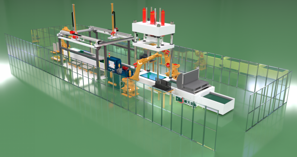 BATTERY STACK ASSEMBLY AND PRESSING LINE