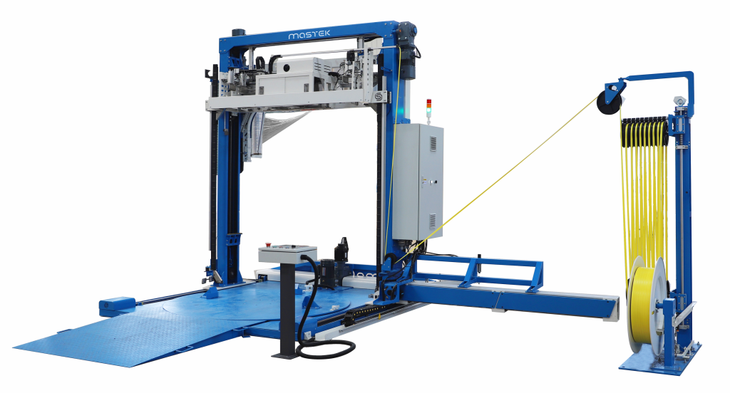 MK900 PRO INTELLIGENT FULLY AUTOMATIC MOVING STRAPPING & M TYPE WRAPPING MACHINE