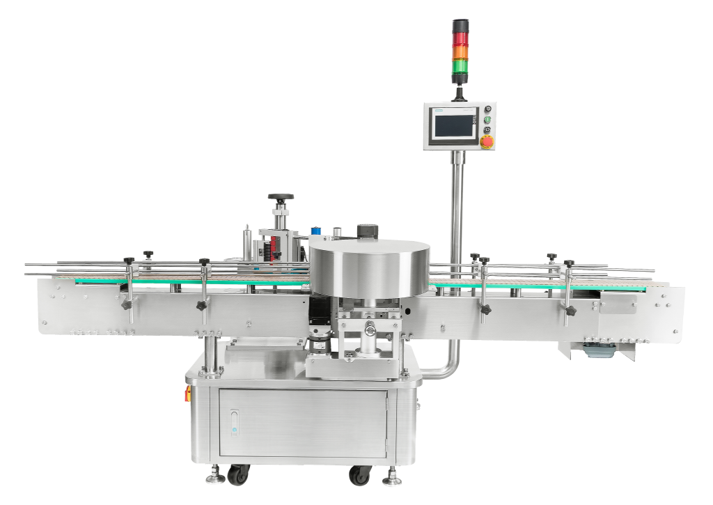 STAR WHEEL POSITIONING LABELING MACHINE
