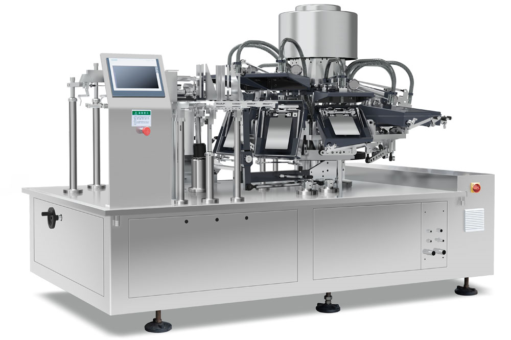 HIGH SPEED PRE-MADE BAG VACUUM PACKAGING MACHINE