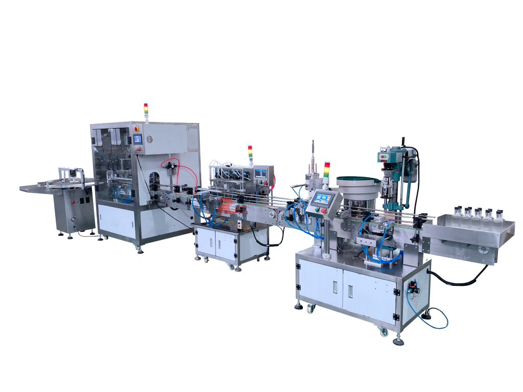 BK-GZ-ND04 CUSTOMIZED FOUR-HEAD PERISTALTIC PUMP FILLING MACHINE PRODUCTION LINE