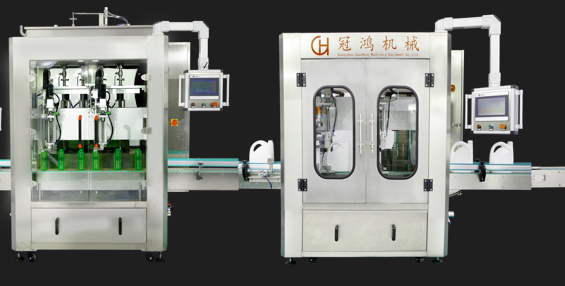 DOUBLE-HEADED FOLLOW-UP FILLING AND CAPPING LINE