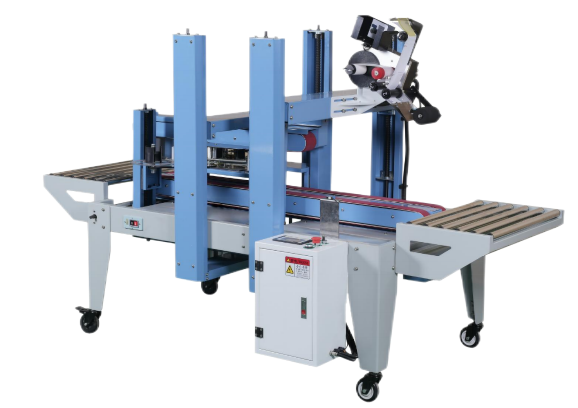SIDE SEALING BOX AND STICKER MACHINE