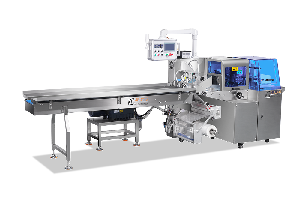 KCH-450X/650X FULL SERVO UP AND DOWN CUTTING HORIZONTAL FLOW VACUUM PACKAGING MACHINE