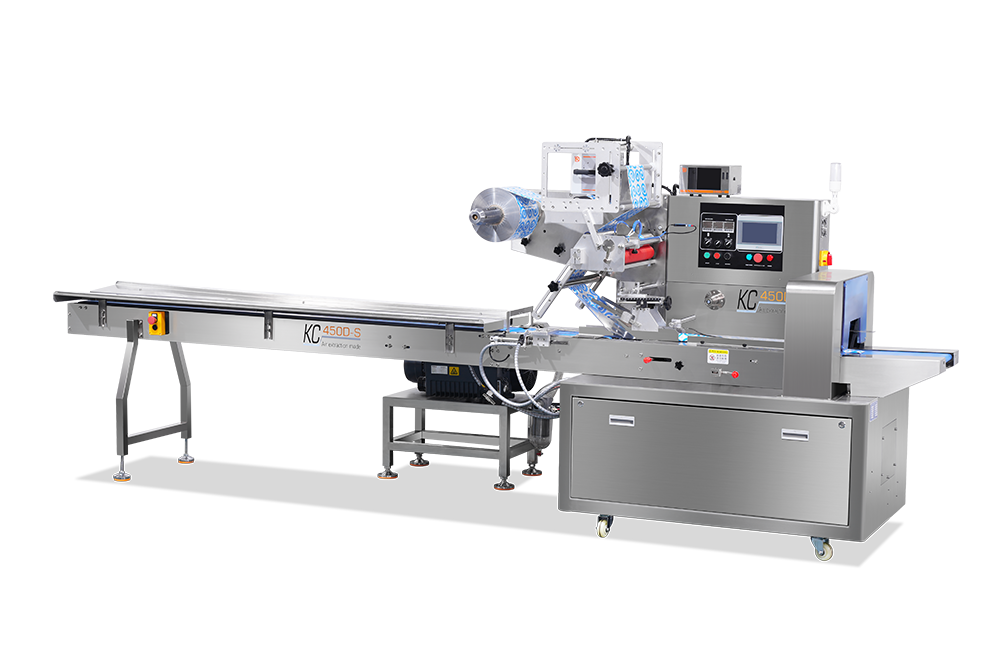 KCH-450D/600D UP-ROLL FULL SERVO HORIZONTAL FLOW VACUUM PACKAGING MACHINE