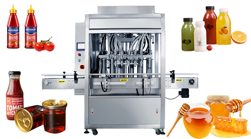 Filling machine, liquid filling and packaging line