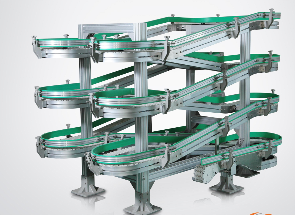 Spiral conveyor with three-dimensional structure