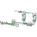 HIGH-SPEED CARTONING MACHINE, AUTOMATED PACKAGING LINE , CASE PACKER , CARTONING MACHINE, BOXING MACHINE