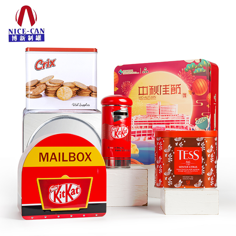 厂家定制马口铁年货铁盒新年喜糖饼干礼盒马口铁罐