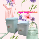 SQUARE TIN SET OF 2PCS