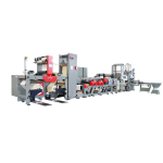 HIGH PERFORMANCE FINISHING MACHINE WITH NON-STOPUNWIND PRINTING DIE CUTTING AND TURRET REWINDER