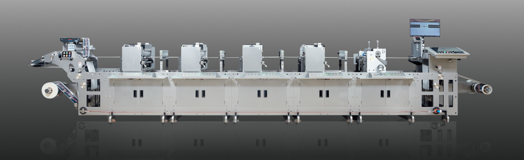 CS-J380F 4-COLOR INTERMITTENT FLEXO LABEL PRINTING PRESS+RATARY DIE CUTTING+CCD CAMERA