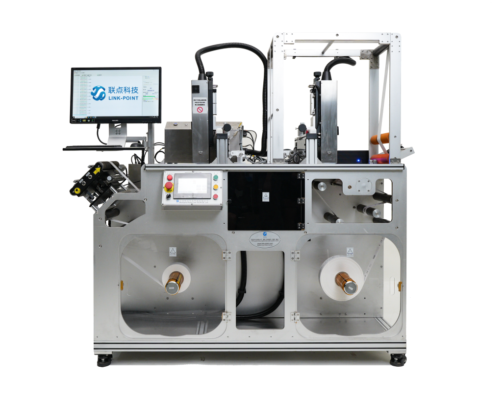 LD-618 REEL LABEL DOUBLE-SIDE DIGITAL PRINTING, AI QUALITY INSPECTION, DEFECTIVE MARKING MACHINE