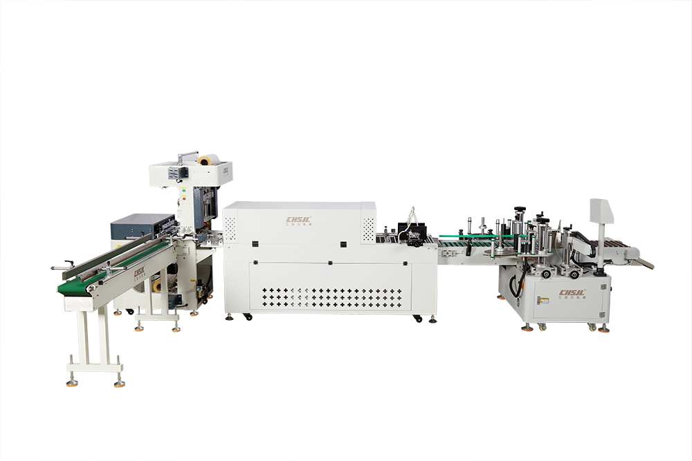 Fully automatic high-speed self-adhesive label packaging production line