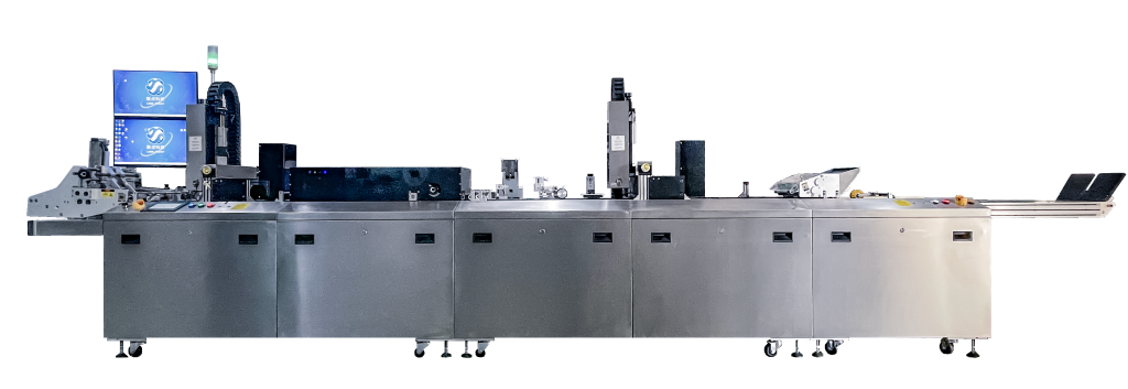 RFID-820 INTEGRATED DOUBLE-SIDED HANG TAG PRINTING, ENCODING, INSPECTION AND REJECTION MACHINE