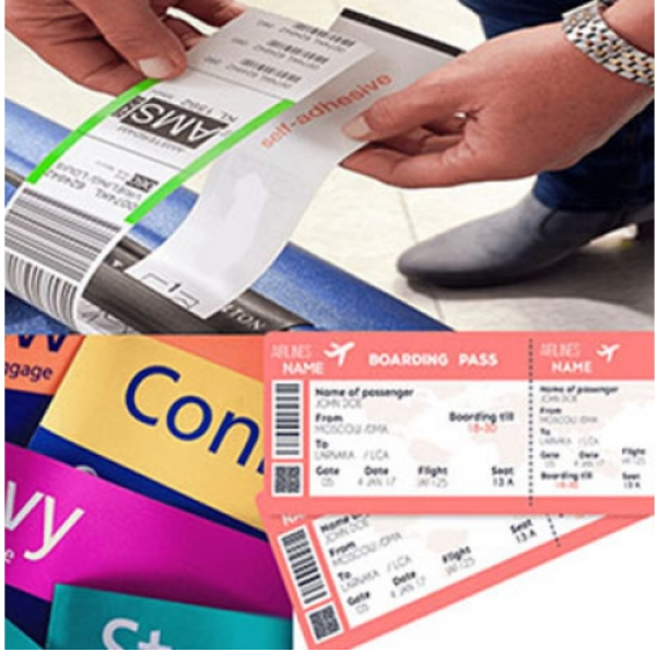 行李条材料-不干胶热敏合成纸