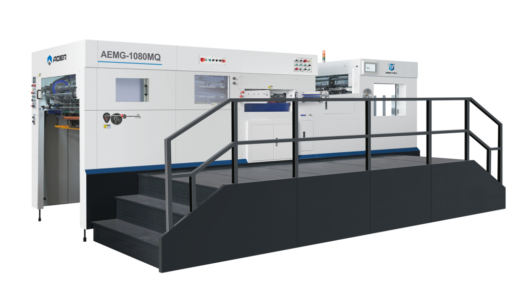AEMG-1080MQ FULLY AUTOMATIC FLATBED DEEP EMBOSSING DIE CUTTING MACHINE WITH WASTE STRIPPING