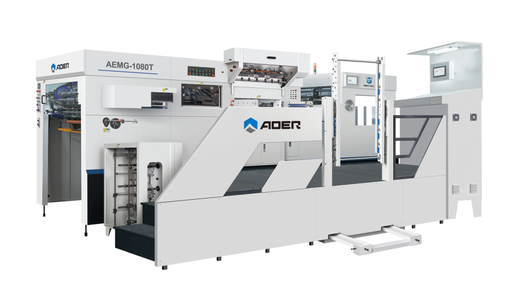 AEMG-1080T FULLY AUTOMATIC DIE CUTTING AND HOT STAMPING MACHINE