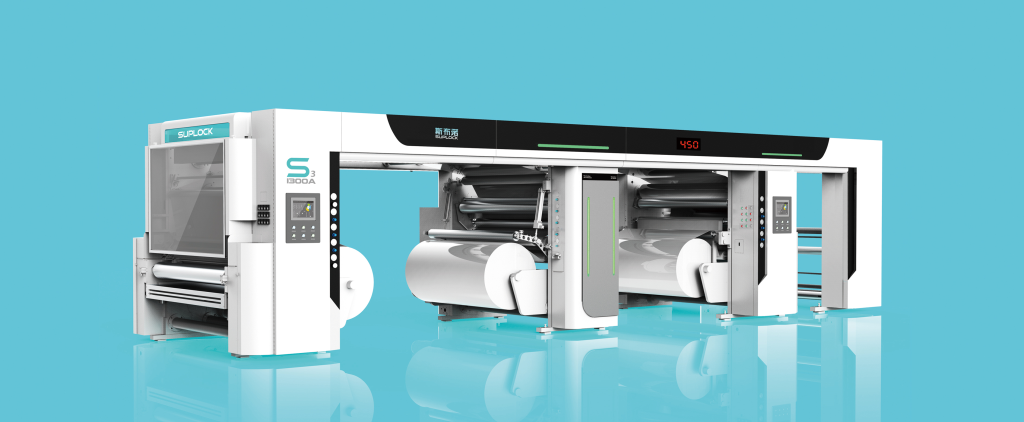 LOW LOADING/UNLOADING TRIPLEX SOLVENT-LESS CO-LAMINATING MACHINE