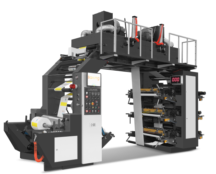 FLEXOGRAPHIC SIX COLOR HIGH SPEED PRINTING MACHINE