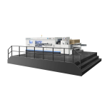 AEM-1500VQ LEAD EDGE FLAT-BED DIE CUTTING MACHINE WITH WASTE STRIPPING