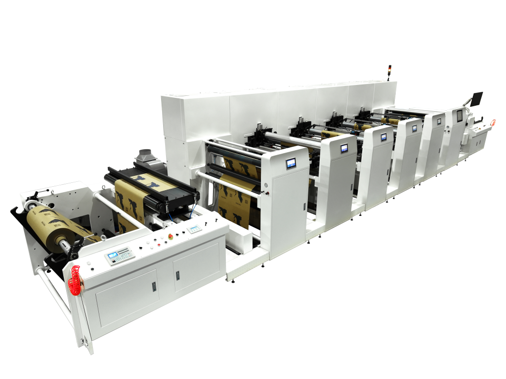 DUAL-SERVO UNIT-TYPE FLEXO PRINTING MACHINE