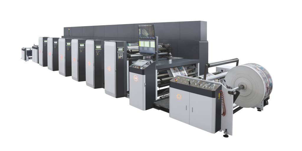 HJ-1270-5 HORIZONTAL TYPE FLEXO PRINTING MACHINE WITH SERVO MOTOR