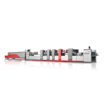 AUTOMATIC HIGH SPEED FOLDING AND GLUING MACHINE