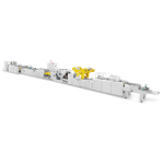 KL-450TB-S FULLY AUTOMATIC SINGLE SHEET PAPER HEAD CARD FOLDING, TOP PUNCHING AND BOTTOM CARD INSERTING FUNCTION INTEGRATED MACHINE