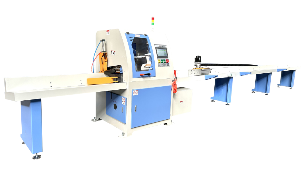 AUTOMATIC PUSH FEED CROSS CUT SAW