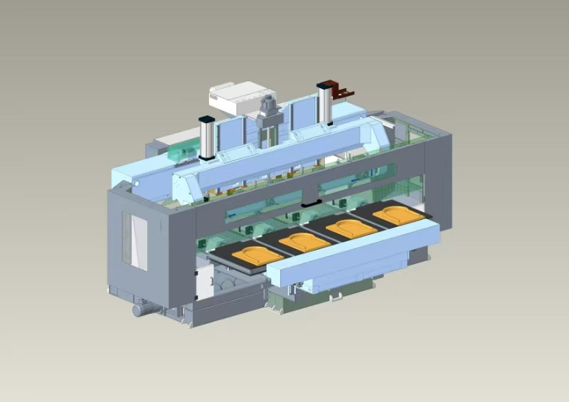 SWIVEL ROTARY TABLE TURNING-MILLING 5-AXIS MACHINING CENTER