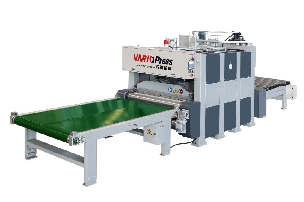 Wood door pressing and laminating equipment