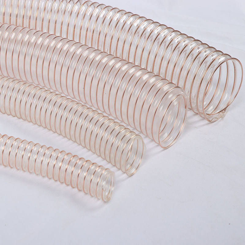 Polyurethane copper-plated steel wire hose