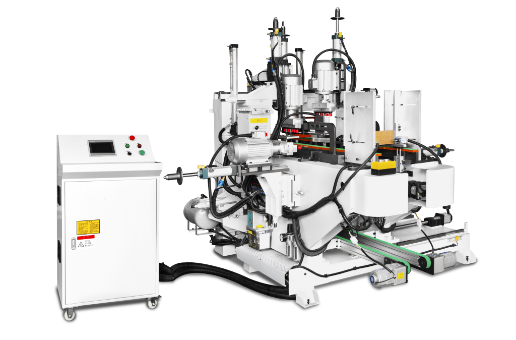Through-type drilling and pilot-hole equipment for drawer panels
