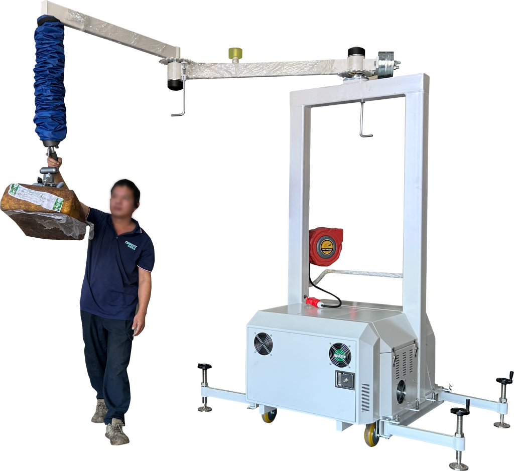 Tracheal-type vacuum lifting device