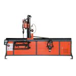EXTENDED MULTIDIMENSIONAL BIDIRECTIONAL FLIPPING WELDING ROBOT (TWO STATIONS)
