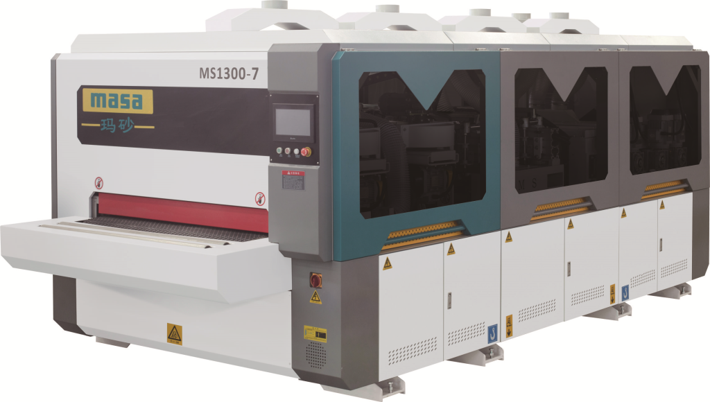 Wide-width profile sanding machine