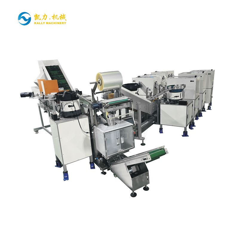AUTOMATIC SORTING AND PACKAGING PRODUCTION LINE FOR HARDWARE COMPONENTS