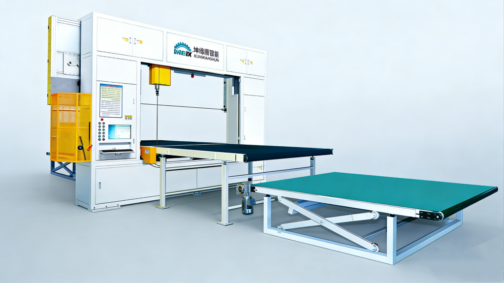 CNC DOUBLE-RING CUTTER SPONGE IRREGULAR SHAPE CUTTING MACHINE